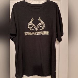 Men's REALTREE Black Short sleeve T-shirt,  XL
